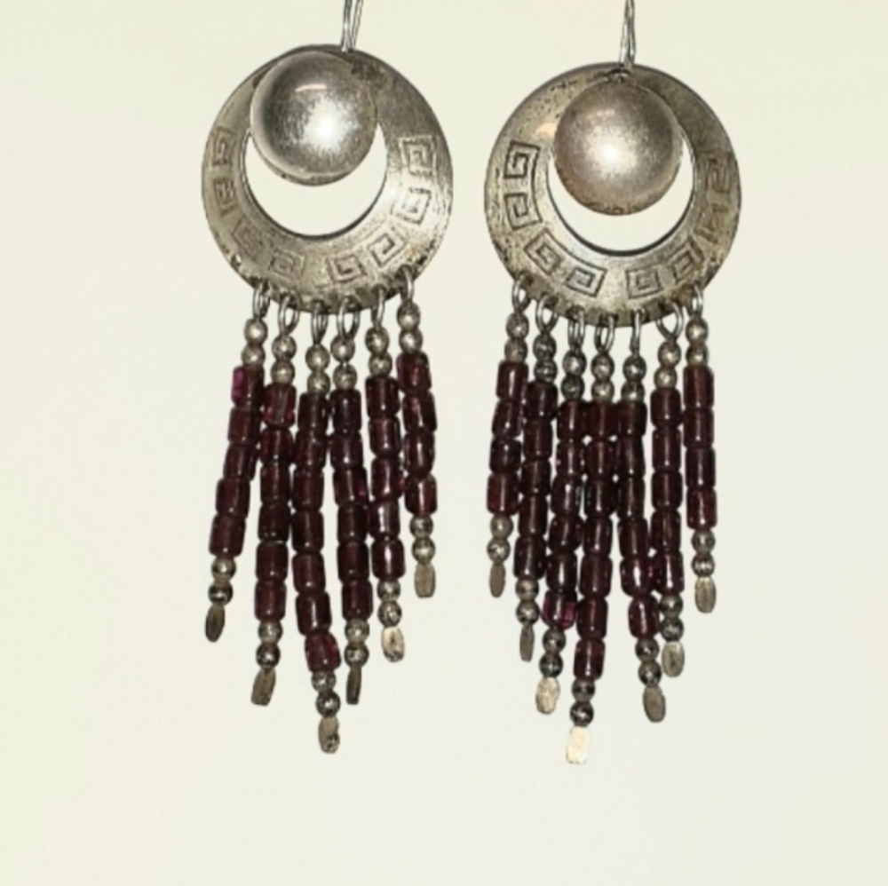 Antique 2 Piece Sterling Earrings